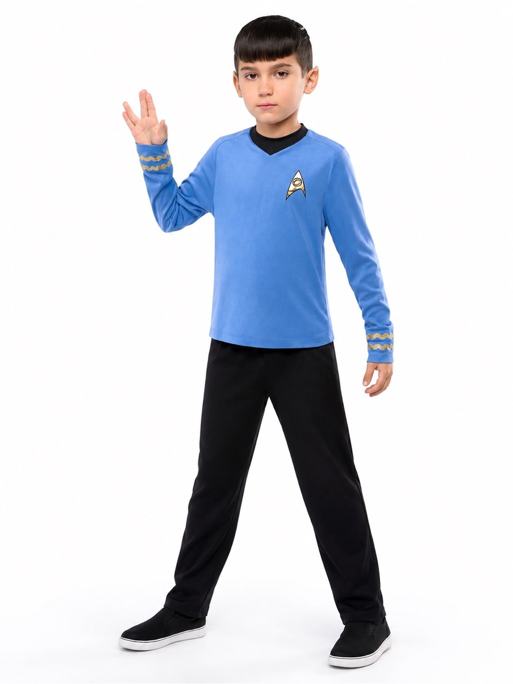 NEW Officially Licensed Star Trek Spock Costume Boys Size 8 M Halloween